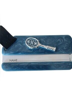 Stylish Luggage Tag | Tennis Racket With Gemstones